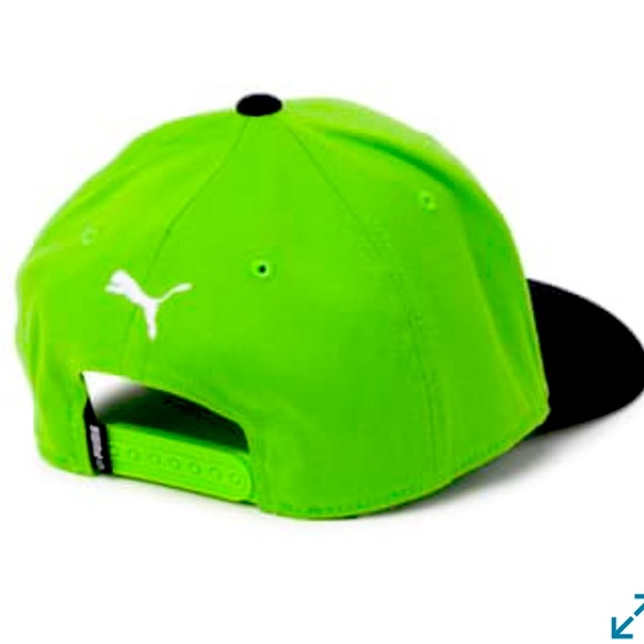 Puma Cap 🧢 throwback green & black w/white P OSFM NWT - Picture 2 of 7